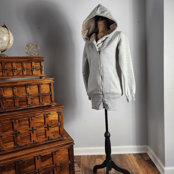 NWOT Adjustable Full Zip Lightweight Hoodie - Picture 3 of 13